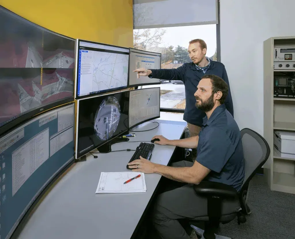 Sebago team members working together